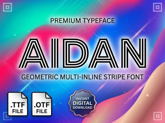 Aidan: A Bold Display Typeface for Striking Designs