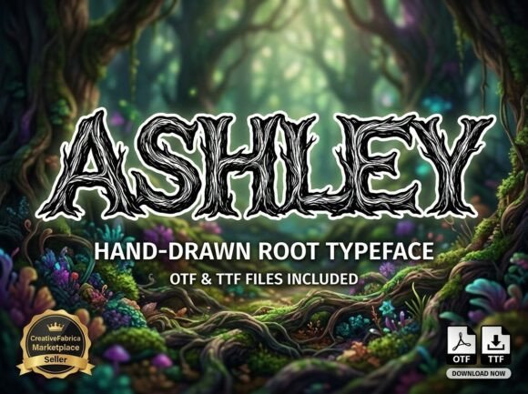 Ashley: A Bold Display Font for Creative Impact