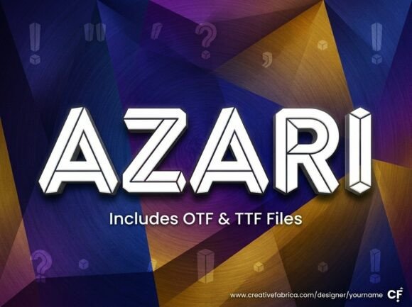 Azari: A Bold Display Font for Creative Designers