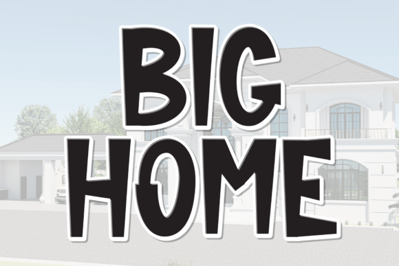Big Home: A Charming Handwritten Display Font