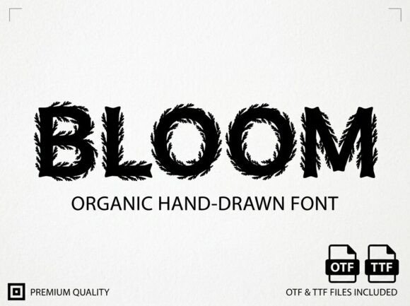 Bloom: The Avant-Garde Display Typeface for Bold Designs