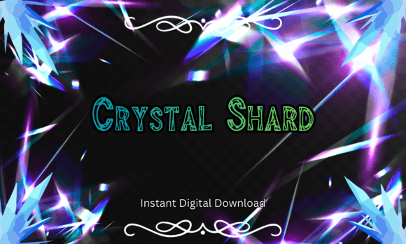 Crystal Shard Font: Unleash Neon Chaos & Cyberpunk Flair