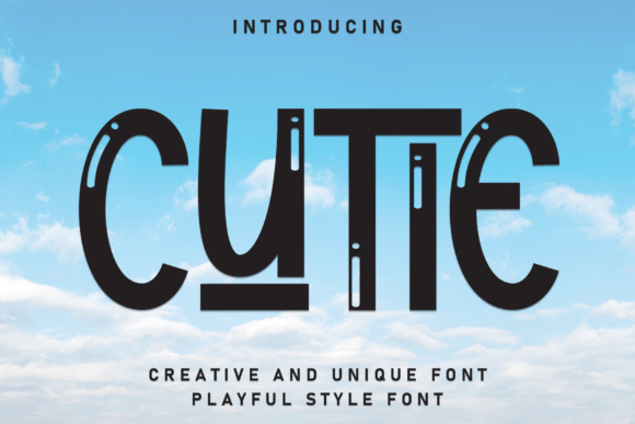 Cutie: A Delicate Display Font for Warm Designs