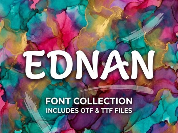 Discover Ednan: A Bold Display Font for Creative Projects