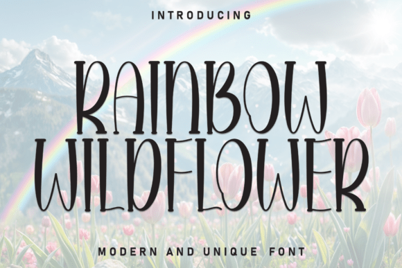 Discover Rainbow Wildflower: A Font of Joyful Elegance