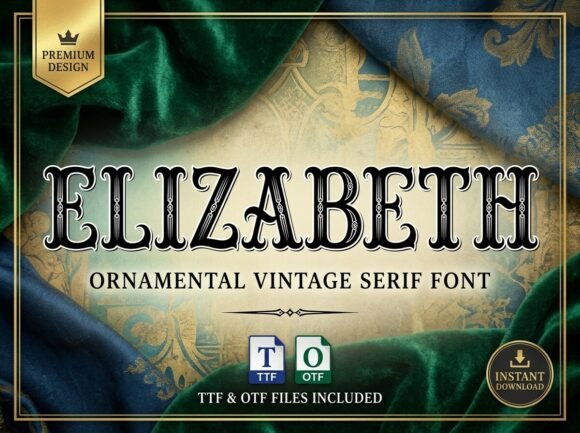 Elizabeth: A Decorative Display Typeface for Impactful Design