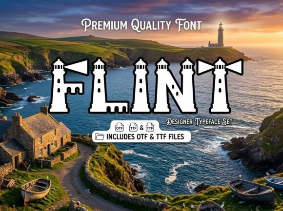Flint: A Bold Display Font for Impactful Designs
