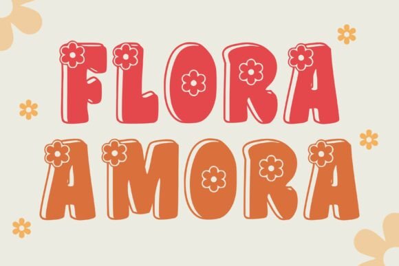 Flora Amora: A Playful Display Font with a Floral Twist