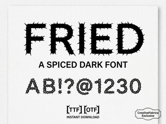Fried: A Bold Display Font for Impactful Design