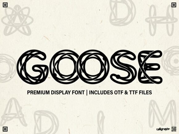 Goose: A Decorative Display Font for Bold, Artistic Projects
