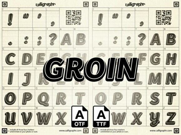 Groin: A Bold Display Typeface for Impactful Design
