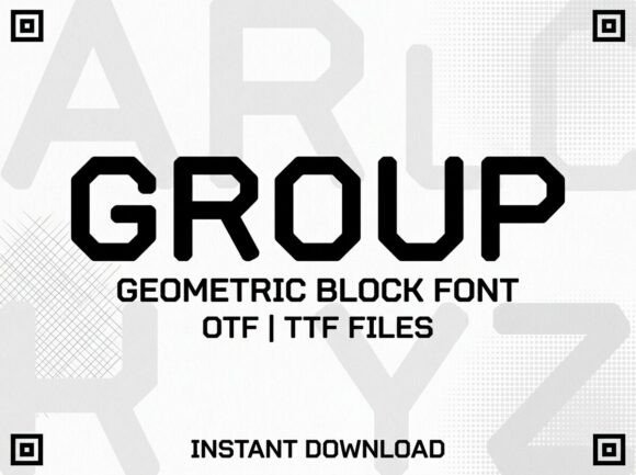 Group: A Bold Display Typeface for Creative Impact