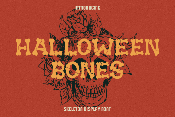 Halloween Bones: A Spooky Skeleton Display Font