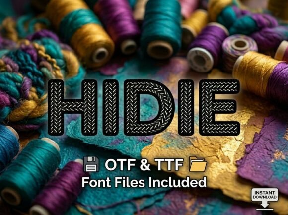 Hidie: A Bold Display Font for Unforgettable Designs
