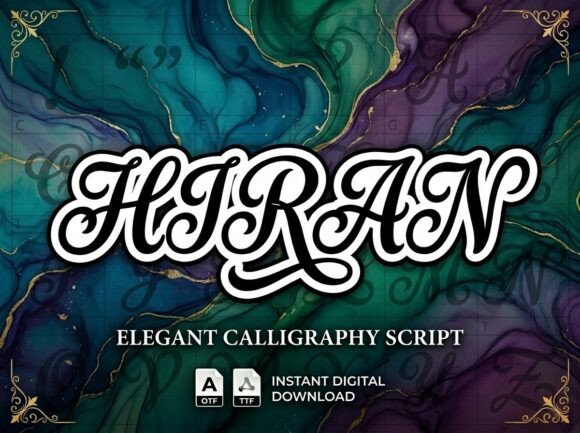 Hiran: A Decorative Display Font for Bold Creators