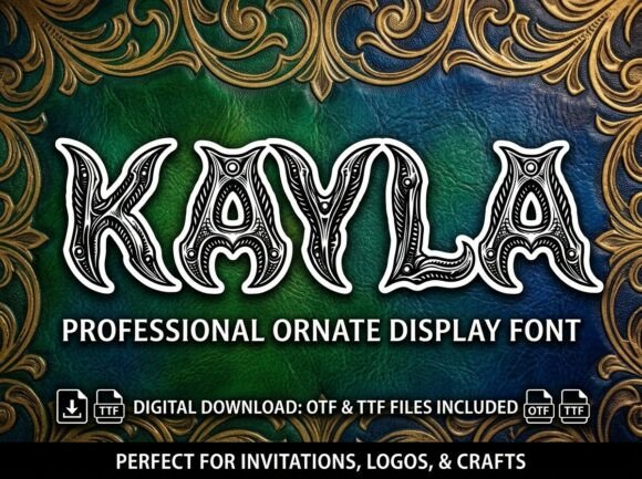 Kayla: A Decorative Display Font for Bold Creators