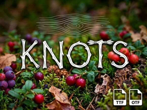 Knots: A Bold Display Font for Headlines and Logos