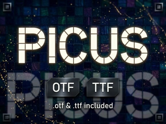 Picus: A Stunning Decorative Display Typeface