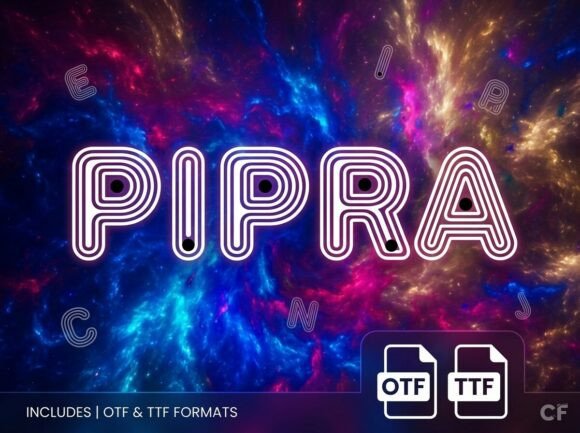 Pipra: A Decorative Font for Bold Design Statements