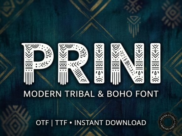 Prini: A Bold Display Font for Head-Turning Designs
