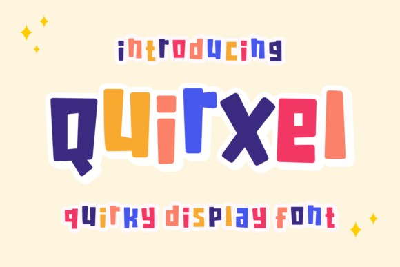 Quirxel: A Playful Display Font for Bold Design