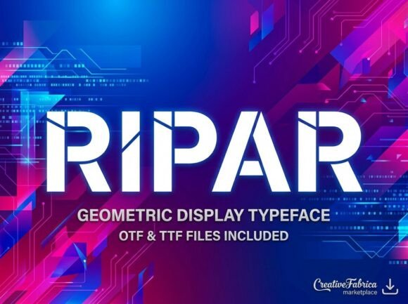 Ripar: A Bold Display Font for Striking Visuals