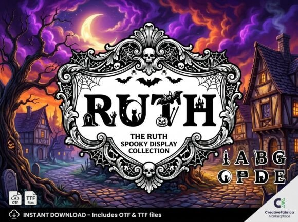 Ruth: A Decorative Display Font for Bold Creators