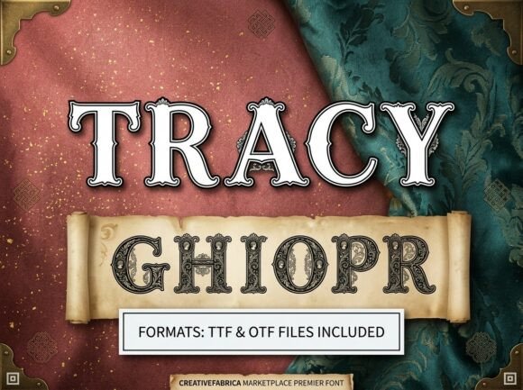 Tracy: A Decorative Display Typeface for Bold Designs